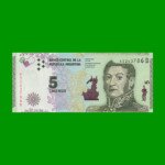 PESOS 3er DISEÑO $5,00, BOT 3902, AÑO 2015, ESTADO SIN CIRCULAR.-
