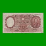 MONEDA NACIONAL $100,00, BOT 2043, AÑO 1953, ESTADO MUY BUENO- .-
