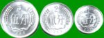 CHINA SET DE TRES MONEDAS 1,2,5 YUAN AÑO 1986/7 Y 2006, ESTADO NUEVAS.-