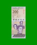 BILLETE DE VENEZUELA 200 BOLIVARES, PICK 120, AÑO 2023, ESTADO SIN CIRCULAR.-