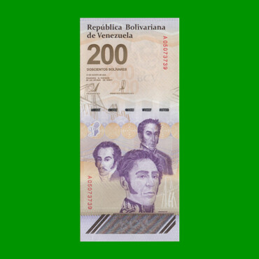 BILLETE DE VENEZUELA 200 BOLIVARES, PICK 120, AÑO 2023, ESTADO SIN CIRCULAR.-