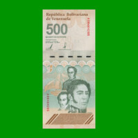 BILLETE DE VENEZUELA 500 BOLIVARES, PICK 121, AÑO 2023, ESTADO SIN CIRCULAR.-