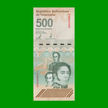 BILLETE DE VENEZUELA 500 BOLIVARES, PICK 121, AÑO 2023, ESTADO SIN CIRCULAR.-