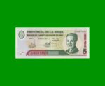 BONO DE LA RIOJA $5,00 SERIE A, EC 361, AÑO 2001, ESTADO EXCELENTE-.-
