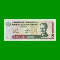 BONO DE LA RIOJA $5,00 SERIE A, EC 361, AÑO 2001, ESTADO EXCELENTE-.-