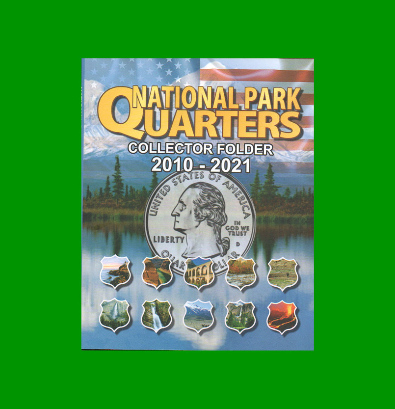 ÁLBUM VACIO PARA MONEDAS DE EEUU, NATIONAL PARK QUARTERS 2010/2021, NUEVO.-