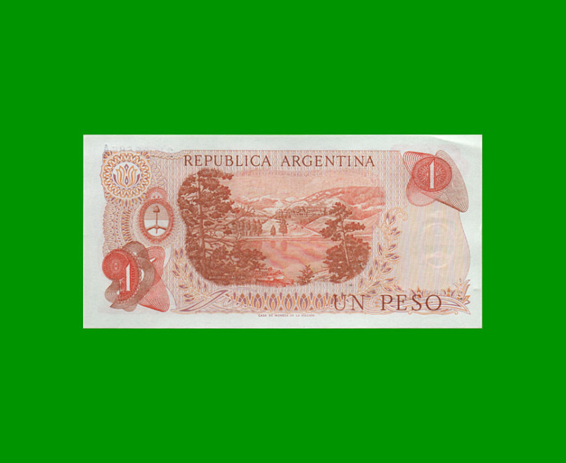 PESOS LEY 18.188 $1,00, BOT 2301, AÑO 1970, ESTADO SIN CIRCULAR.- - Imagen 2