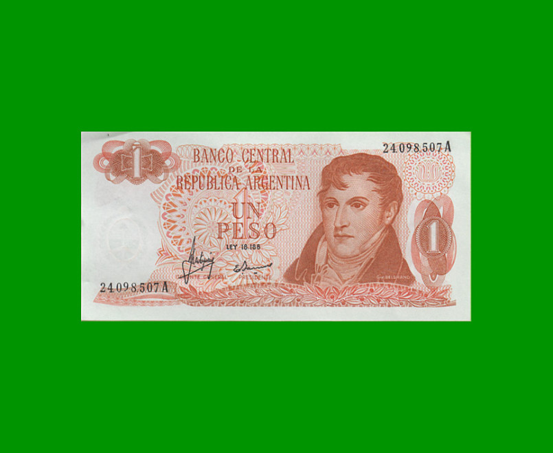 PESOS LEY 18.188 $1,00, BOT 2301, AÑO 1970, ESTADO SIN CIRCULAR.-