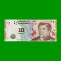 PESOS 3er DISEÑO $10,00, BOT 4002, AÑO 2016, ESTADO EXCELENTE-.-