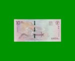 BILLETE DE COLOMBIA $ 10.000,00, PICK 460,PREFIJO AK, AÑO 2020, ESTADO SIN CIRCULAR.- - Imagen 2