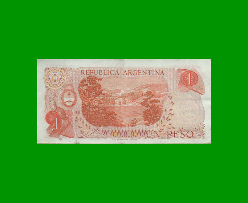 PESOS LEY 18.188 $1,00, BOT 2305, AÑO 1971, ESTADO MUY BUENO+ .- - Imagen 2