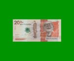 BILLETE DE COLOMBIA $ 20.000,00, PICK 461,PREFIJO BB, AÑO 2020, ESTADO SIN CIRCULAR.-