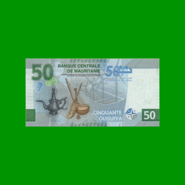 BILLETE DE MAURITANIA 50 OUGUIYA, POLYMERO, PICK 28, AÑO 2023, ESTADO SIN CIRCULAR.-