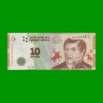 PESOS 3er DISEÑO $10,00, BOT 4003, AÑO 2016, ESTADO MUY BUENO-.-