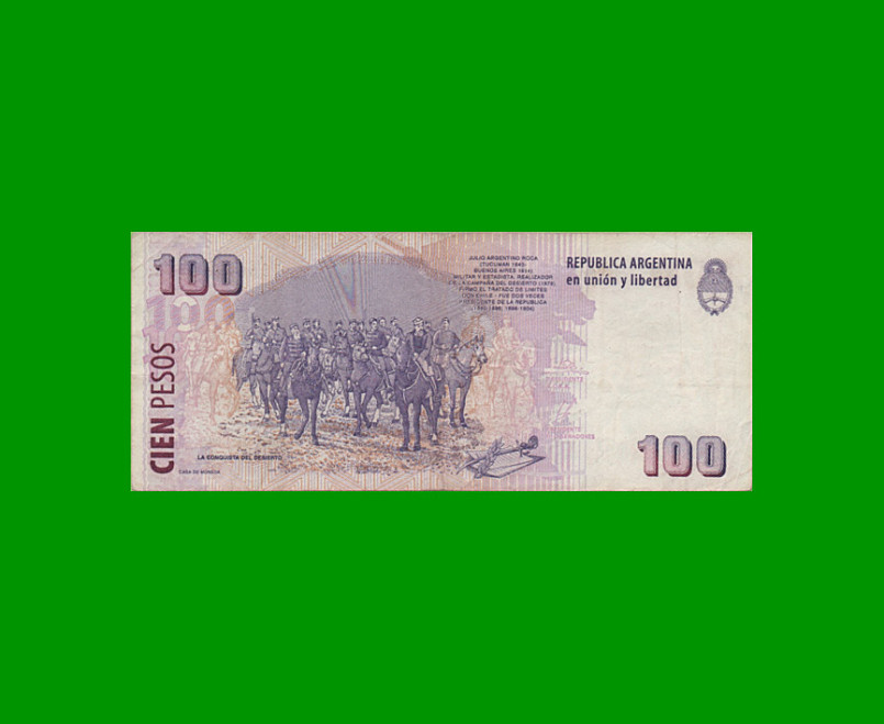 PESOS CONVERTIBLES 2do DISEÑO $100,00, BOT 3714, AÑO 2004, ESTADO BUENO+ .- - Imagen 2