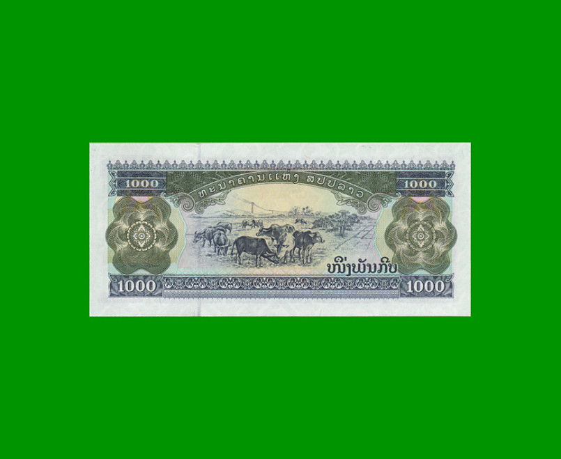 BILLETE DE LAOS 1.000 KIP, PICK 32Ab, AÑO 2003, ESTADO SIN CIRCULAR.- - Imagen 2