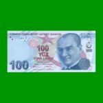 BILLETE DE TURQUIA 100 LIRAS, PICK 226b, ESTADO SIN CIRCULAR.-