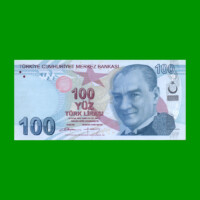 BILLETE DE TURQUIA 100 LIRAS, PICK 226b, ESTADO SIN CIRCULAR.-