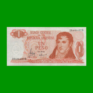 PESOS LEY 18.188 $1,00, BOT 2302, AÑO 1970, ESTADO EXCELENTE .-