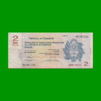 BONO CORRIENTES $2,00, EC 311, SERIE B, ESTADO MUY BUENO- .-