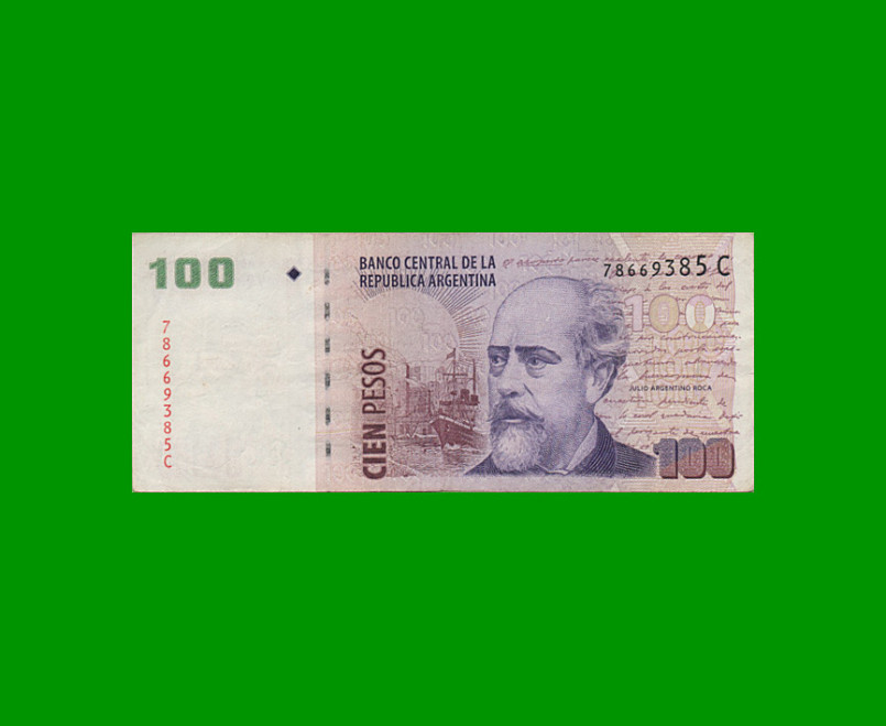 PESOS CONVERTIBLES 2do DISEÑO $100,00, BOT 3714, AÑO 2004, ESTADO BUENO+ .-