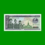 BILLETE DE LAOS 1.000 KIP, PICK 32Ab, AÑO 2003, ESTADO SIN CIRCULAR.-