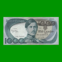 BILLETE DE PORTUGAL 1.000 ESCUDOS, PICK 175c, AÑO 1981 ESTADO MUY BUENO .-