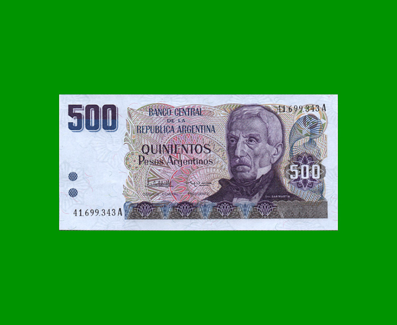 PESOS ARGENTINOS $500,00, BOT 2626a, AÑO 1984, ESTADO SIN CIRCULAR.-