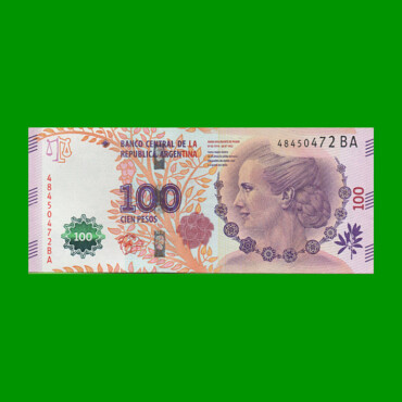 PESOS 3er DISEÑO $100,00, BOT 4335, AÑO 2016, ESTADO EXCELENTE+.-
