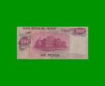 BILLETE DE URUGUAY $1.000,00, PICK 52, AÑO 1974, SERIE A, ESTADO BUENO.- - Imagen 2