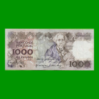 BILLETE DE PORTUGAL 1.000 ESCUDOS, PICK 181i, AÑO 1992 ESTADO BUENO+.-