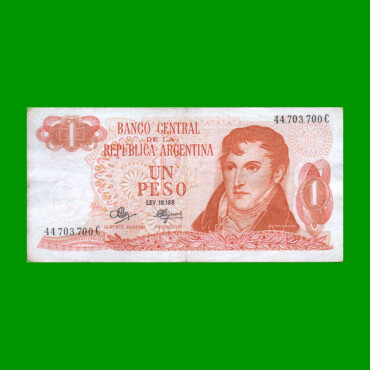PESOS LEY 18.188 $1,00, BOT 2309, AÑO 1972, ESTADO MUY BUENO.-