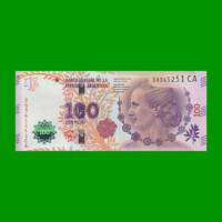 PESOS 3er DISEÑO $100,00, BOT 4336, AÑO 2016, ESTADO SIN CIRCULAR.-