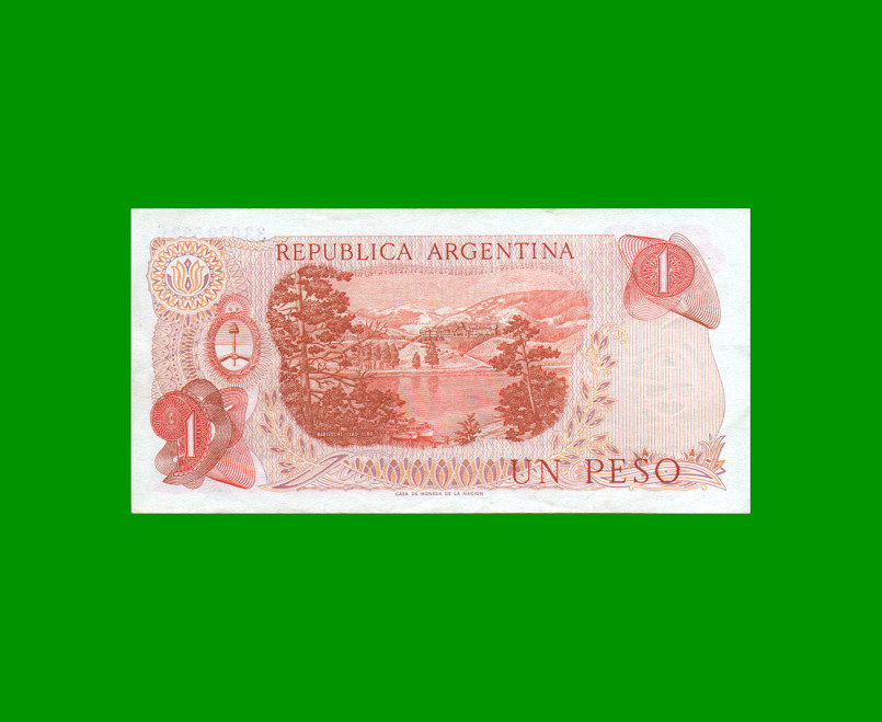 PESOS LEY 18.188 $1,00, BOT 2309, AÑO 1972, ESTADO EXCELENTE-.- - Imagen 2