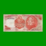 BILLETE DE URUGUAY $10.000, PICK 53b, AÑO 1974, SERIE B, ESTADO BUENO.-