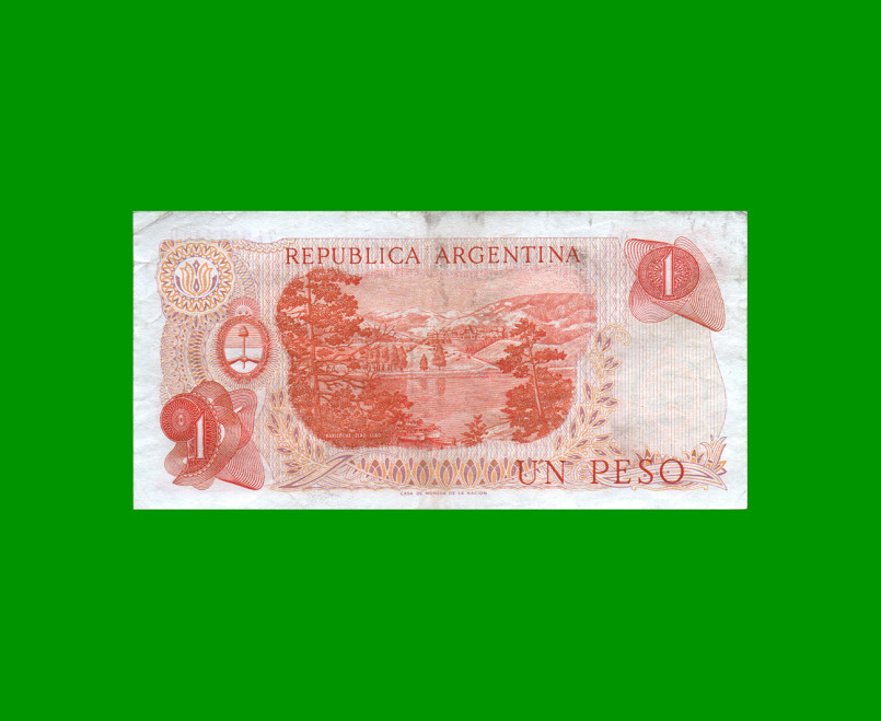 PESOS LEY 18.188 $1,00, BOT 2313, AÑO 1973, ESTADO MUY BUENO- .- - Imagen 2