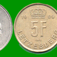 LUXEMBURGO SET DE TRES MONEDAS 1,5 Y 10 FILES, AÑO 1972/90, ESTADO NUEVAS.-