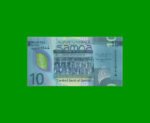 BILLETE DE SAMOA 10 TALA, PICK 48, AÑO 2007 ESTADO SIN CIRCULAR.-