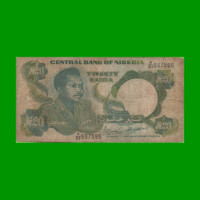 BILLETE DE NIGERIA 20 NAIRA, PICK 24e,  ESTADO BUENO.-