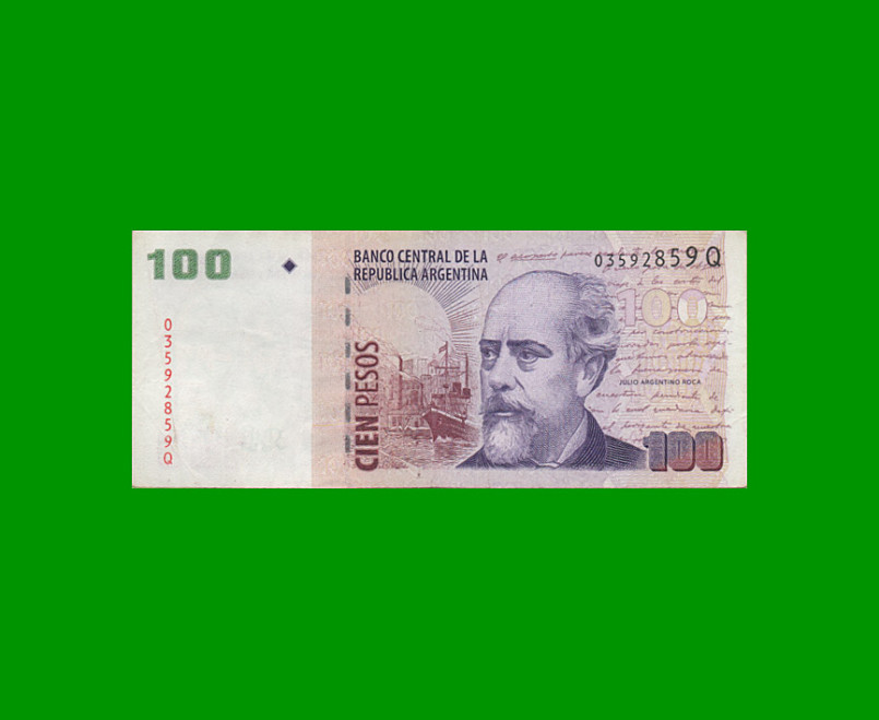 PESOS CONVERTIBLES 2do DISEÑO $100,00, BOT 3744, AÑO 2012, ESTADO MUY BUENO- .-