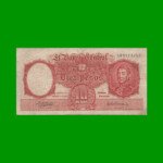 MONEDA NACIONAL $10,00, BOT 1957, AÑO 1957, ESTADO BUENO.-