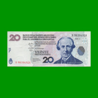 BONO REPOSICION NACIONAL LECOP $ 20,00, EC 207R, ESTADO EXCELENTE- .-