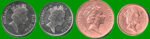 FIJI SET DE CUATRO MONEDAS 1,2,5 Y0 CENTS, AÑO 2001/06, ESTADO NUEVAS.- - Imagen 2