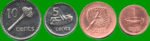 FIJI SET DE CUATRO MONEDAS 1,2,5 Y0 CENTS, AÑO 2001/06, ESTADO NUEVAS.-
