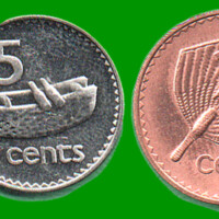 FIJI SET DE CUATRO MONEDAS 1,2,5 Y0 CENTS, AÑO 2001/06, ESTADO NUEVAS.-