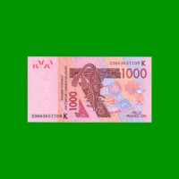 BILLETE DE AFRICA DEL OESTE - SENEGAL 1.000 FRANCOS, PICK 715K, ESTADO SIN CIRCULAR.-