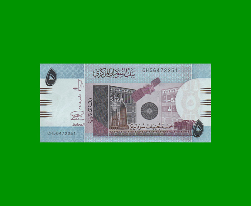 BILLETE DE SUDAN 10 LIBRAS, PICK 73c, AÑO 2017 ESTADO SIN CIRCULAR.-