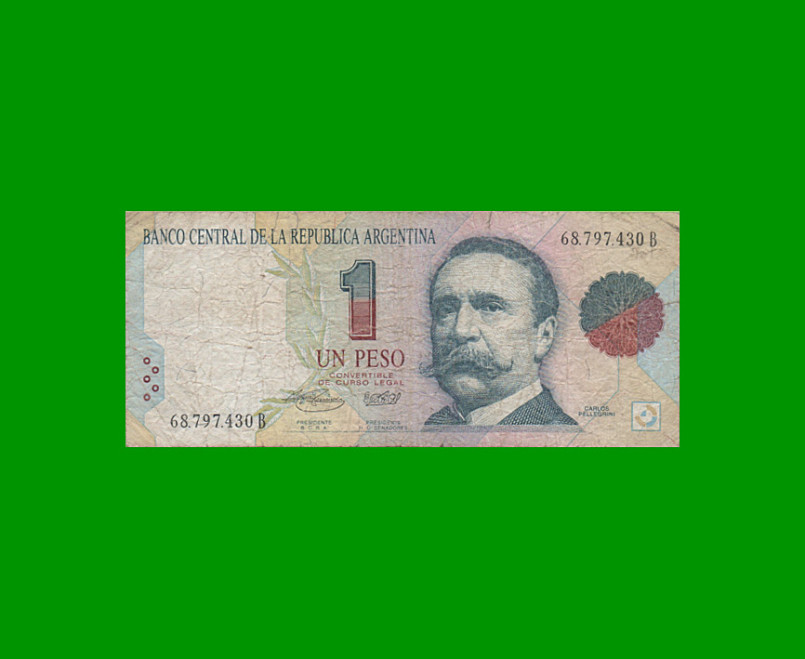 PESOS CONVERTIBLES 1er DISEÑO $1,00, BOT 3006, AÑO 1993, ESTADO BUENO.-