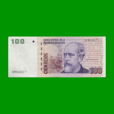 PESOS CONVERTIBLES 2do DISEÑO $100,00, BOT 3748, AÑO 2011, ESTADO MUY BUENO+ .-