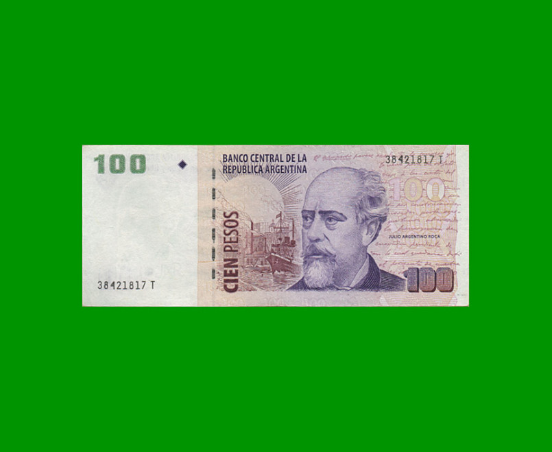 PESOS CONVERTIBLES 2do DISEÑO $100,00, BOT 3748, AÑO 2011, ESTADO MUY BUENO+ .-